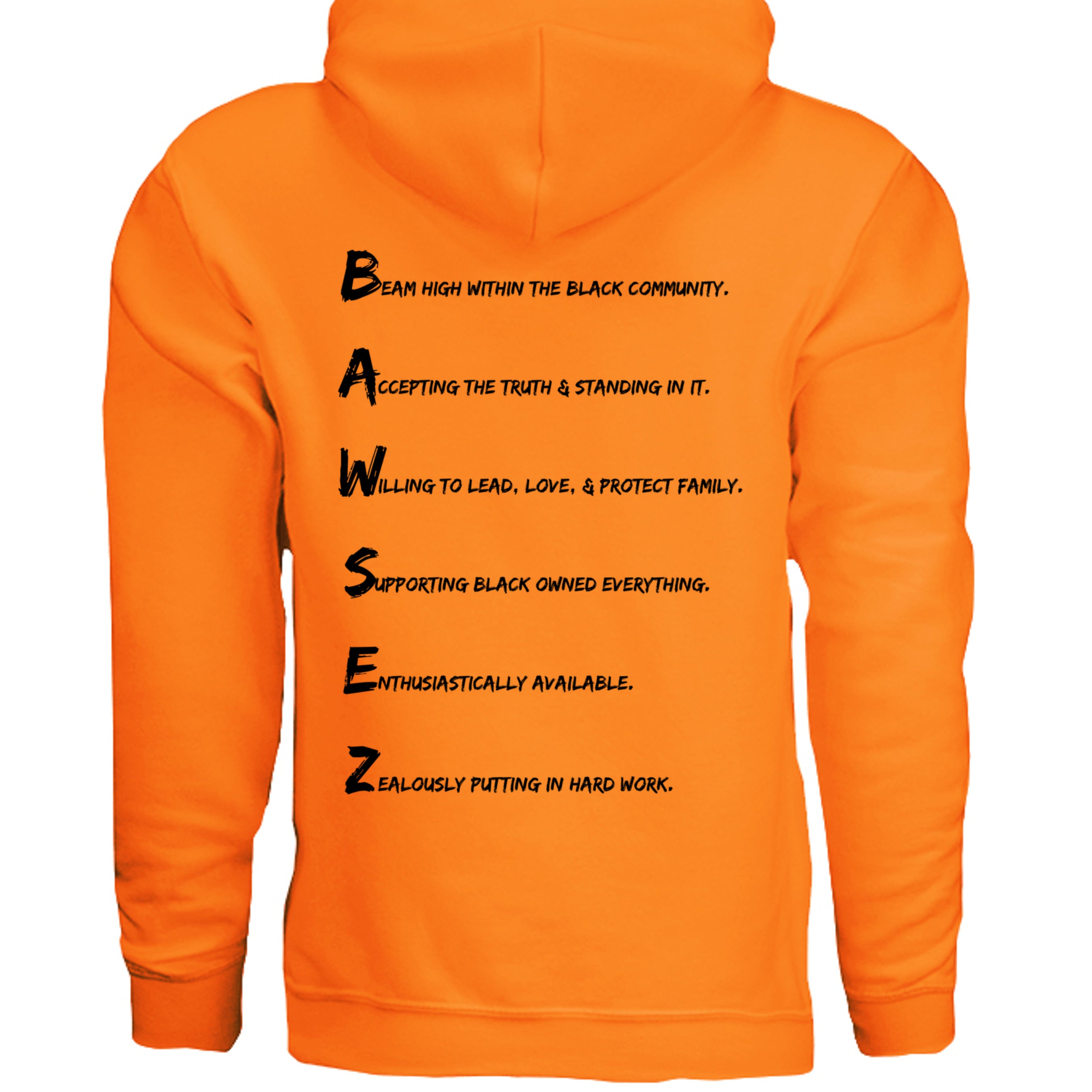 SAFETY ORANGE - G185 - BACK